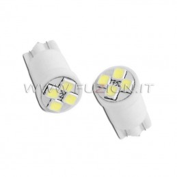 LÁMPARAS T10 W5W DE 4 LED SMD DE LA MARCA FUZION.