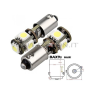 LÁMPARAS BAX9S H6W H21W DE 5 LED CANBUS