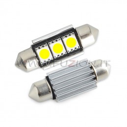 LÁMPARAS SILURO C5W C10W CON 3 LED CANBUS FUSION