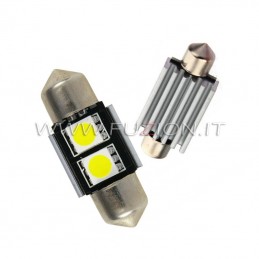 LÁMPARAS SILURO 31MM C5W C10W 2 LED CANBUS FUZION