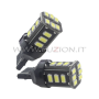 LÁMPARAS T20 7440 W21W DE 18 LED CANBUS BLANCAS.