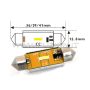 LÁMPARAS DE VIGILANCIA C5W C10W CON 1 LED