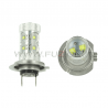 LAMPADE H7 50W LED NOUVEAU PROJET DE CANBUS