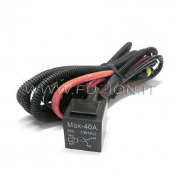 CABLAGGIO CON RELE' UNIVERSALE HID XENON SINGOLA USCITA BALLAST