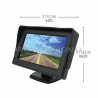 4.3" HD FULL LED TFT MONITORA S UNIVERZALNIM BOJAMA