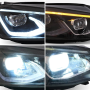 Faros LED completos para Golf 7 MK7 VII Van Variant TSI TDI desde 2012 hasta 2017.