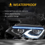 FULL LED HEADLIGHTS FOR GOLF 7 MK7 VII VAN VARIANT TSI TDI FROM 2012 TO 2017