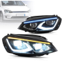 Faros LED completos para Golf 7 MK7 VII Van Variant TSI TDI desde 2012 hasta 2017.