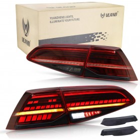 FARI FARI FANALI POSTERIA GOLF 7 Y GOLF 7.5 COLOR ROSSO FULL LED MATRIX DINAM