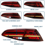 HECKLEUCHTEN SET RECHTS UND LINKS VOLLE LED MIT DYNAMISCHEM BLINKER