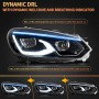 FARI FULL LED FÜR GOLF 6 MK6 DAL 2008 AL 2014 LUCI ANTERI DRL DINAMICO STILE GOLF 8