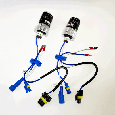 CABLAGGI PER MODIFICA XENON DA ATTACCO D2S/D2R A SPINOTTI AMP PER LAMPADE H7/H1  – Optimastyle