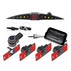 KIT MIT 4 PARKSENSOREN, SCHLANK, UNSICHTBARES LED-ANZEIGEFUNKTION