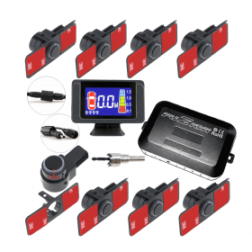 KIT DE 8 SENSORES DE ESTACIONAMIENTO INVISIBLES DELANTEROS/TRASEROS CON PANTALLA LCD A COLOR