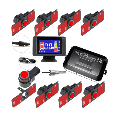 KIT 8 FRONT/RETRO PARKING SENSES WITH INVISIBLE LCD DISPLAY