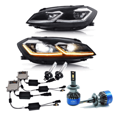 FAROS PARA GOLF 7.5 MK7.5 2017 2018 2019 2020 EDICIÓN NEGRO XENÓN + LED