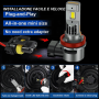 MOTORRAD-LED-LAMPE H8 LED 12/24V 1:1 EASYPro STECKDOSE & SPIEL CANBUS FUZION