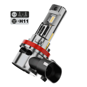 MOTORCYCLE LED HEADLIGHT BULB H11 LED 12/24V 1:1 EASYPro PLUG & PLAY CANBUS FUSION