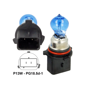 P13W PG18.5d-1 12V 13W HALOGEN SUPER WHITE PRO+ EFEKT XENON HID FUZION