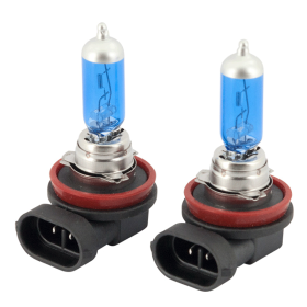 H8 PGJ19-1 12V 35W HALOGEN SUPER WHITE PRO+ WEISS 6000K XENON-EFFEKT FUSION.