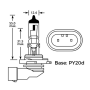 H10 PY20d 12V 42W HALOGEN SUPER WHITE PRO+ WEISS 6000K XENON-EFFEKT