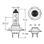 H18 PY26d-1 12V 65W HALOGEN SUPER BIAŁY PRO+ BIAŁY 6000K EFEKT XENONOWY