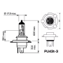 H19 PU43t-3 12V 60/55W ALOGENE SUPER WHITE PRO+ WHITE 6000K XENON effect is used in the manufacture of the following: