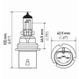 HB1 9004 P29t 12V 60/45W HALOGEN SUPER BIAŁY PRO+ BIAŁY 6000K EFEKT XENONOWY