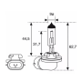 881 H27 PGJ13 12V 27W HALOGEN SUPER BIAŁY PRO+ BIAŁY 6000K EFEKT XENONOWY