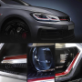 GOLF 7 MK7 VII STYLE 7.5 ROT GTI MIT INTEGRIERTEN LED-SCHEINWERFERN UND DYNAMISCHEN BLINKERN